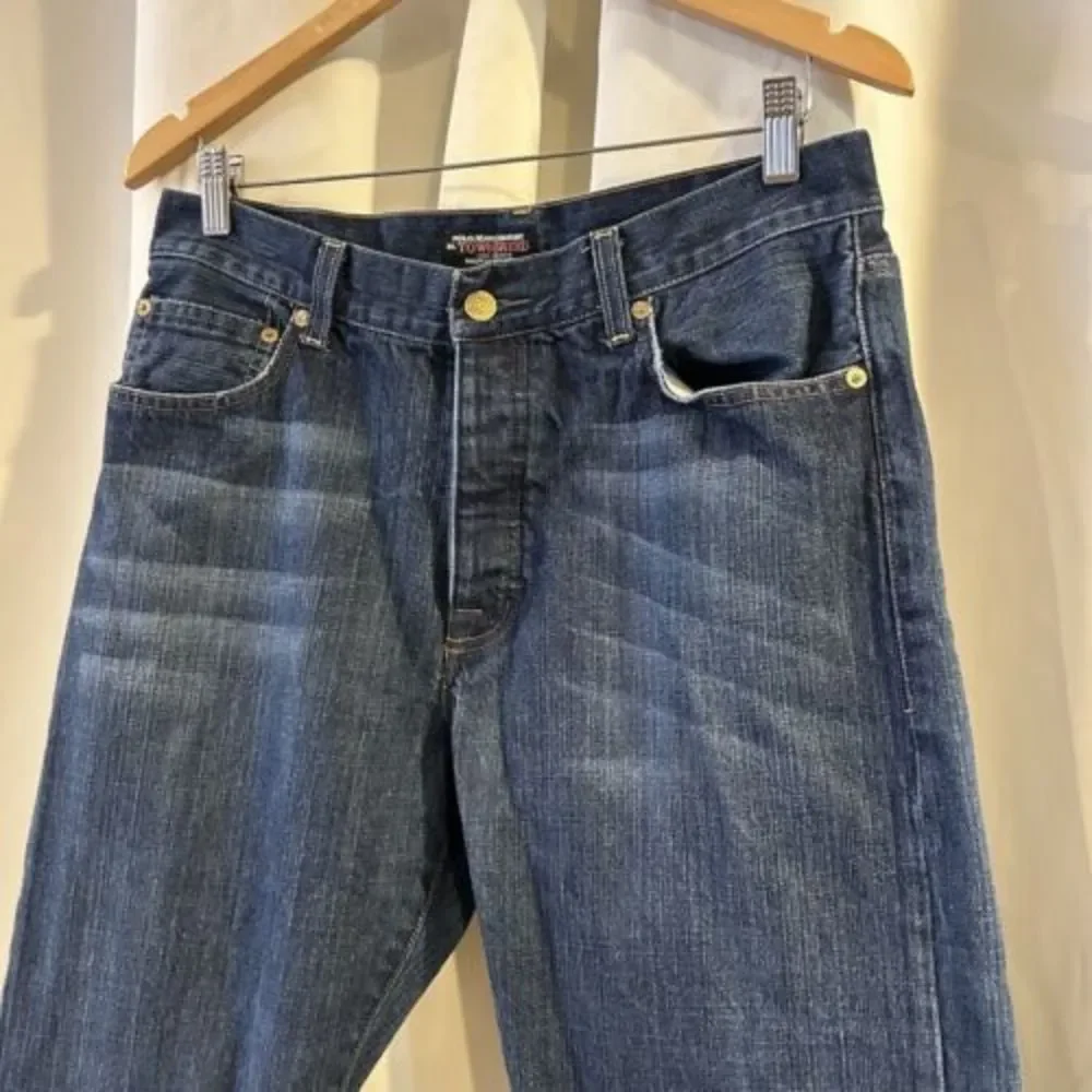 Ralph Lauren Polo Jeans‎ Men Sz 34 Townshend G.I.V.E. Blue Button Fly Boot Cut